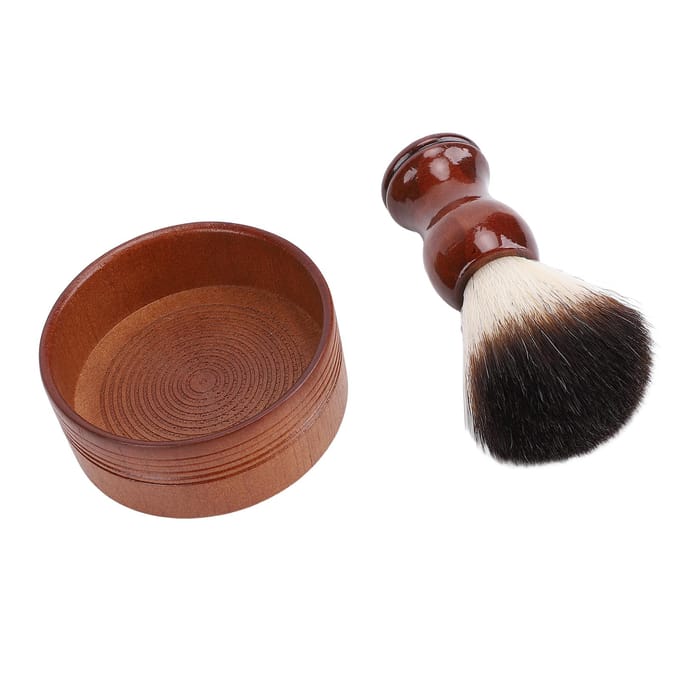 Scheerkwast Kit Mannen Scheerset Haar Scheerkwast Scheerkom voor Kapper Reizen Hotel black