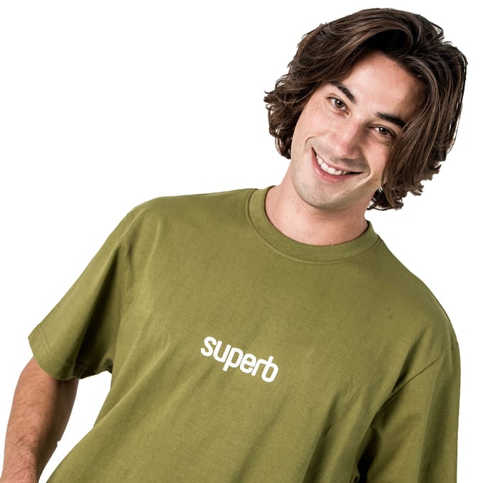 Heren Oversized Katoenen Korte Mouwen T-Shirt Little Core Puffy SPRB3500
