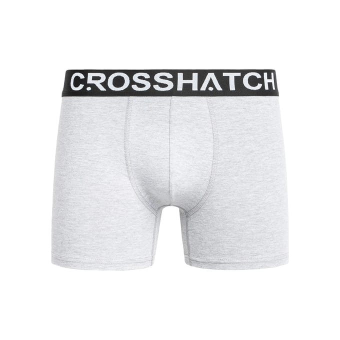 Crosshatch Heren Astral Boxershorts (Set van 5) (Grijze Mergel)