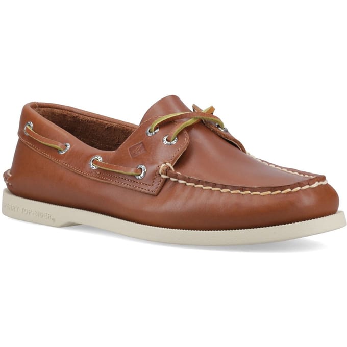 Sperry Authentieke 2 Oog Leer Heren Tan Bootsschoenen
