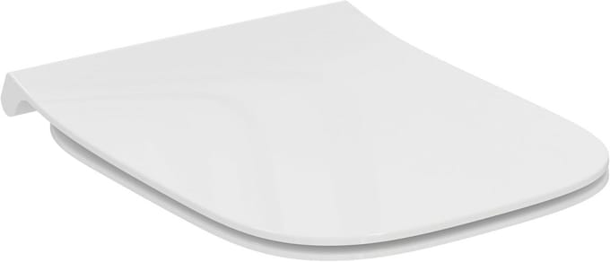 WC-bril met softclose, sandwich, wit - ideaal voor hangmanden