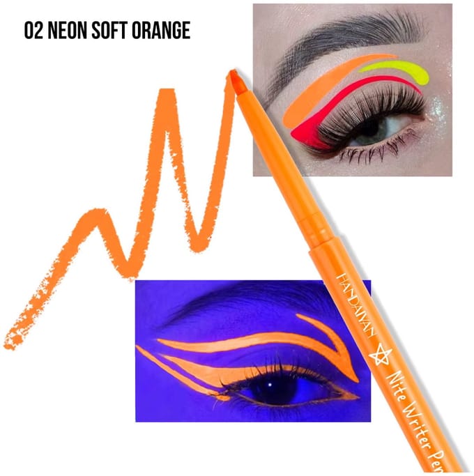 UV Glow - Long Lasting Gel EyeLiner 02 Neon Soft Orange - 0.2g