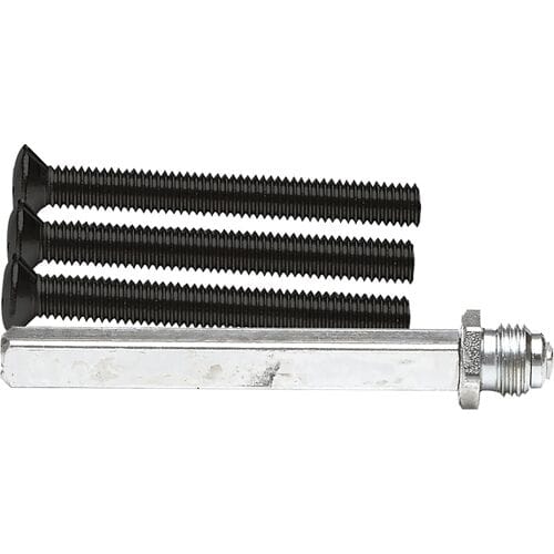 AXA wisselstift RVS + bouten M6x52mm zwart (Set)