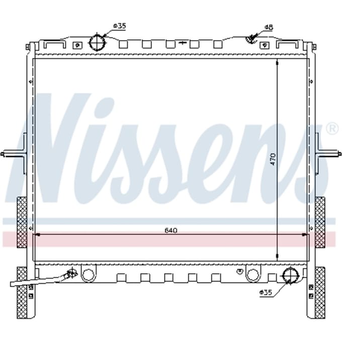 Radiator, motorkoeling NISSENS 66658