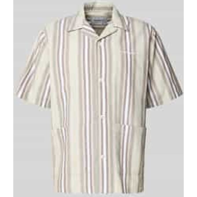 Regular fit vrijetijdsoverhemd met labelstitching