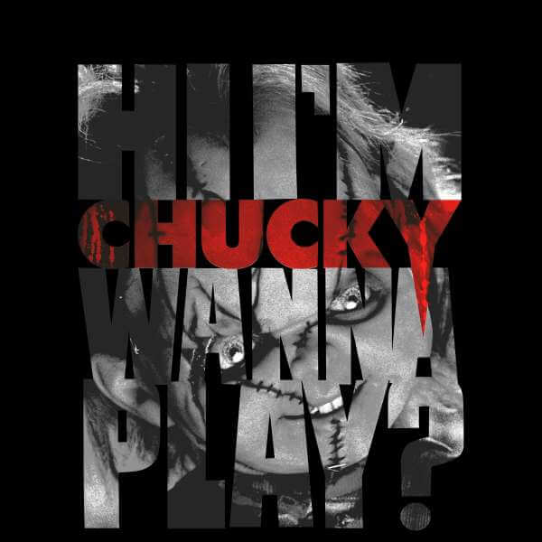 Chucky Typographic trui - Zwart - M