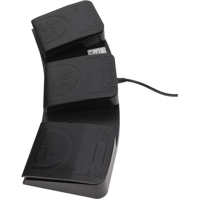 USB Voetpedaal Drievoudige Toetsen MIDI Controller Mechanische Schakelaar Programmeerbaar Computer Toetsenbord voor black