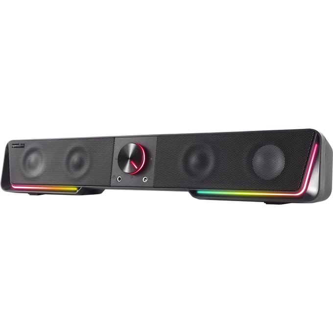 SpeedLink Gravity RGB Soundbar Zwart Bluetooth, Luidsprekerverlichting