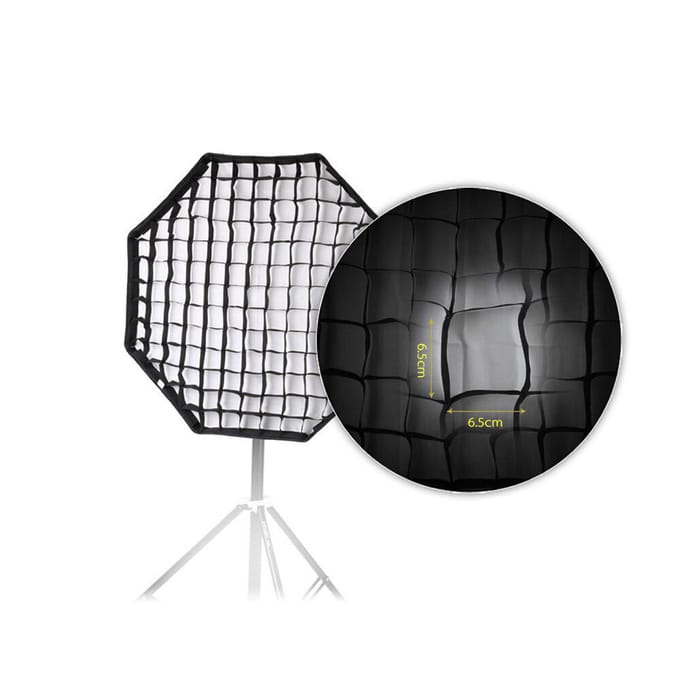 Grille photographique en nid d'abeille pour boîte à lumière de parapluie octogonal de 80cm / 31 pouces, boîte à lumière de Studio/parapluie stroboscopique 120cm