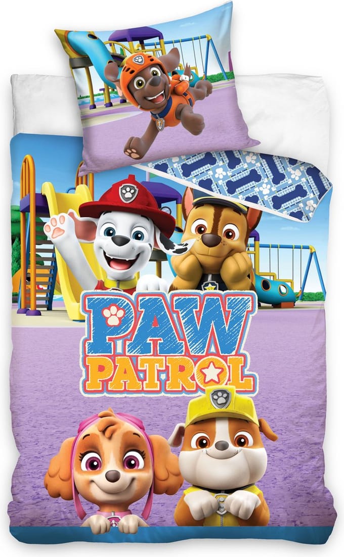 PAW Patrol Dekbedovertrek playground 140 x 200 cm - 70 x 90 cm