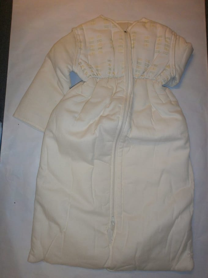 Vaco - Slaapzak - 90cm - Uitneembare mouwen - Ecru -