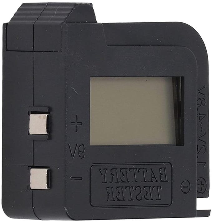 Digitale Batterijtester - Batterij Controleur - Batterijen Testen - LCD Display - Compact Ontwerp - Zwart