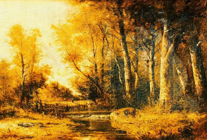 Fotobehang ForestPaint.1 DD117405 A.S. Création Atelier 47 | Fotobehang