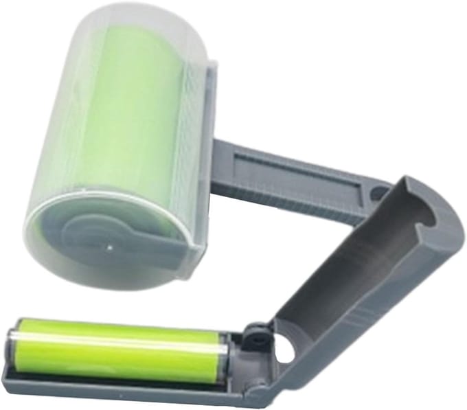 Handmatige Pluisverwijderaar - Herbruikbare Roller - Kleding Reinigen - Wasbaar Ontwerp - 17.3 cm - Grijs