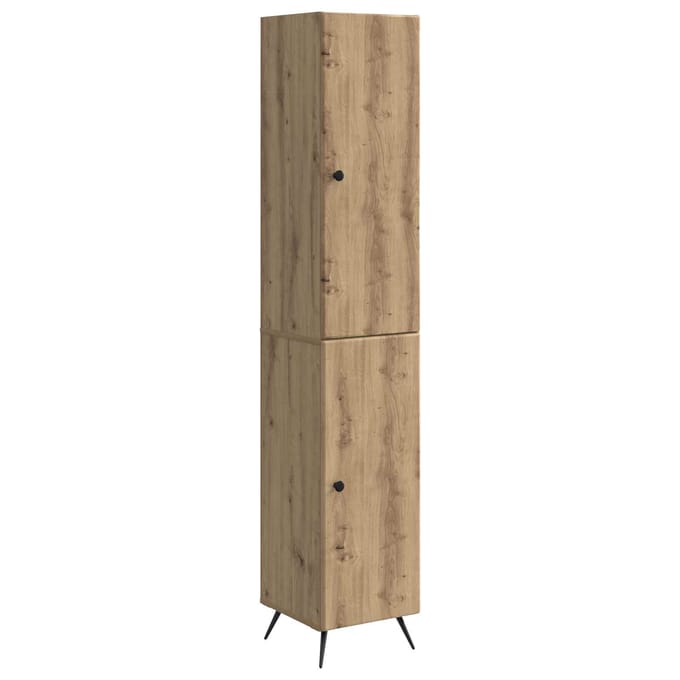 vidaXL - Kast - Set - 2 - st - Bewerkt - hout