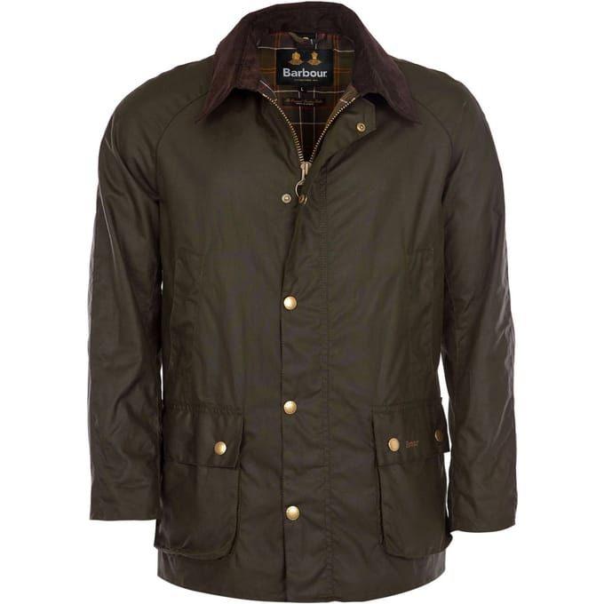 Barbour Ashby Wax Jas Olive - Maat S - Heren - Wax jassen
