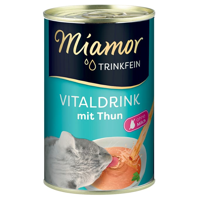 24x 135ml Miamor Trinkfein Vitaldrink tonijn snacks kat