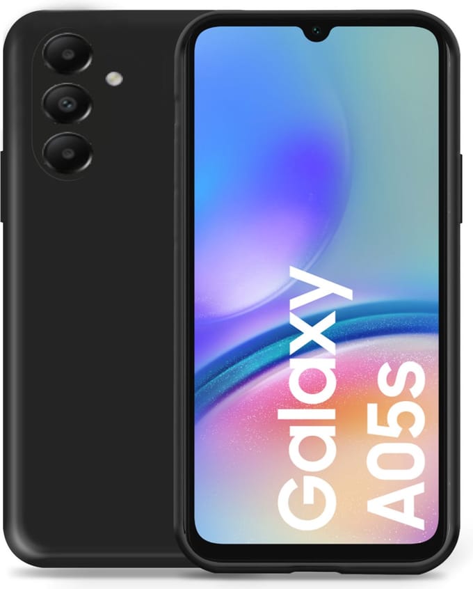 Hoesje geschikt voor Samsung Galaxy A15 - Liquid Back Case Cover Zwart