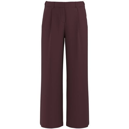 ESMARA Dames broek, wide leg (Rood, M (40/42))