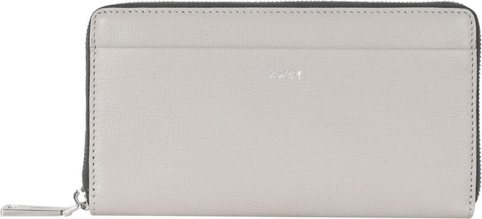 JOOP! Leren Portemonnee Lantea Blocking Yura Purse Lightgrey Lichtgrijs