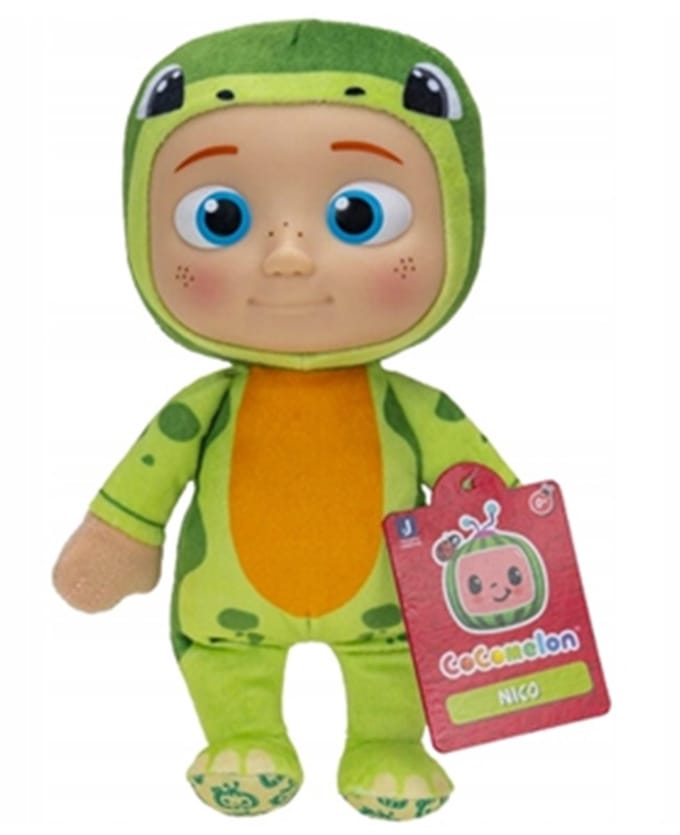 Cocomelon Dino Nico knuffel - 20 cm groot