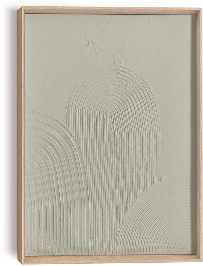 Schilderij 3D Art Bogen - groen - 40 x 30 - Hout - REINDERS