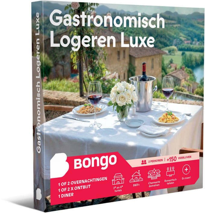 Bongo Bon -Gastronomisch Logeren Luxe- Cadeaukaart