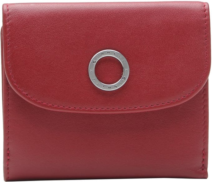 Esquire Leren portemonnee Athena Little Wallet Red donkerrood