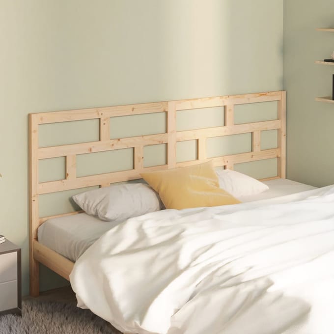 vidaXL - Hoofdbord - 206x4x100 - cm - massief - grenenhout