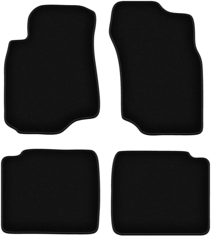 BASIC zwarte veloursmatten voor: Mitsubishi Lancer VII stationwagen, sedan (2003-2008)