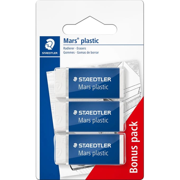 Staedtler erasers Mars plastic blister