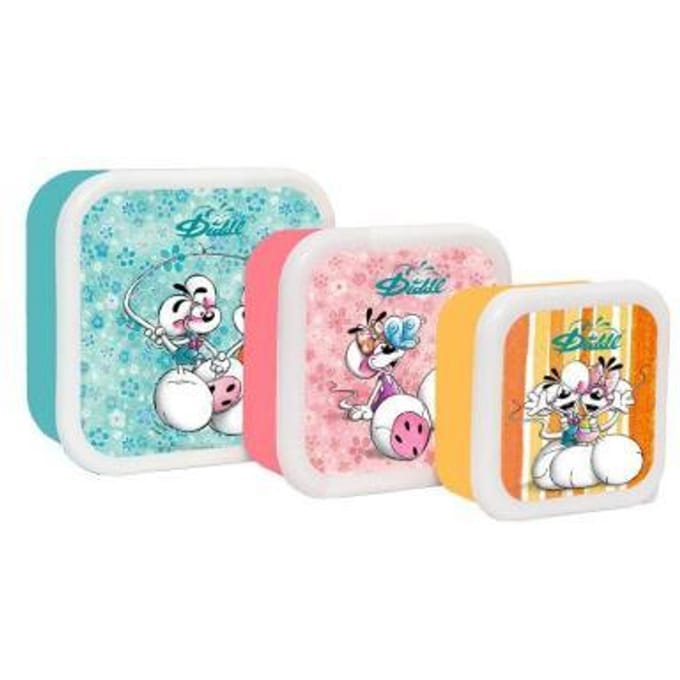 Diddl snackdoos, set van 3