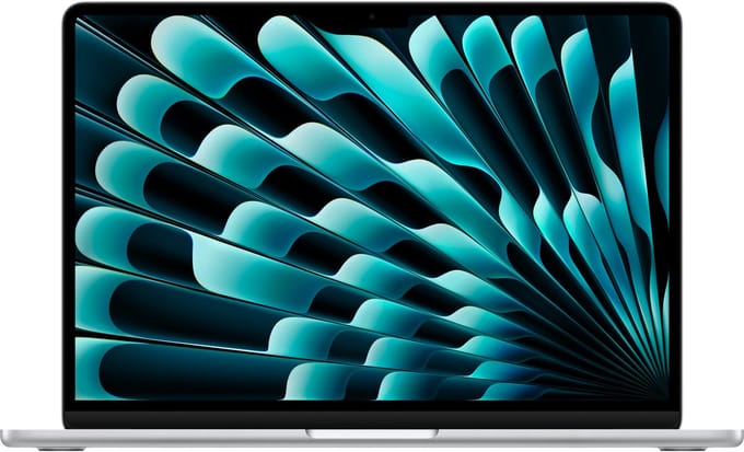 Apple MacBook Air 13 inch M5 (10 core CPU/10 core GPU) 24GB/1TB Zilver QWERTY