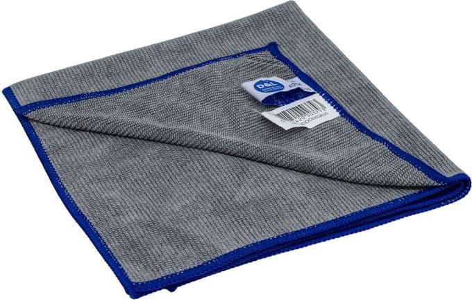 D&L Microvezeldoek 3D - 40 x 40cm - Grijs