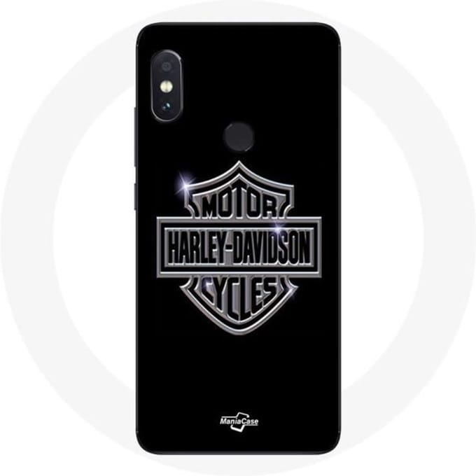 Coque - Harley Davidson - Xiaomi Redmi Note 5 Pro - Noir - Logo - Rigide