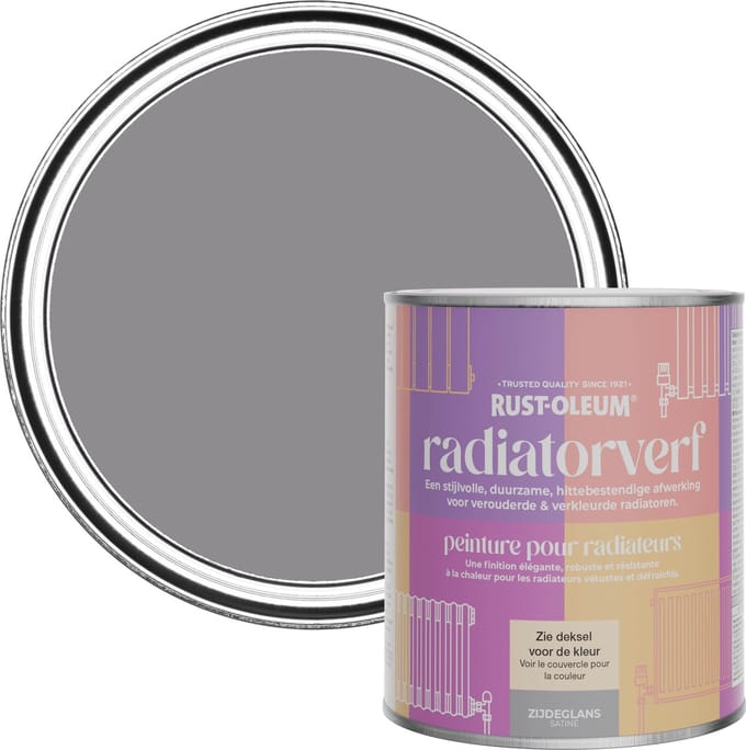 Rust-Oleum Paars Radiatorverf Zijdeglans - Iris 750ml