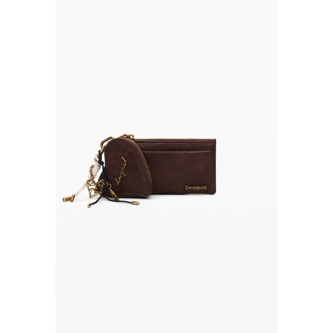 Desigual portemonnee Mone Galaxy Leire Cho Wallet Chocolate donkerbruin