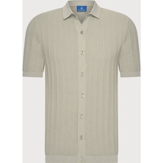 Blue Industry poloshirt korte mouw beige