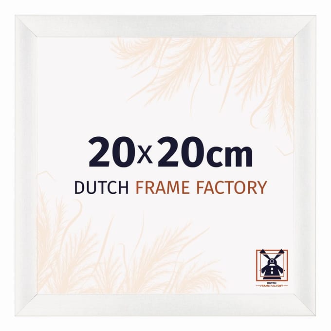 Fotolijst 20x20 cm - MDF - Wit Geveegd - Praag