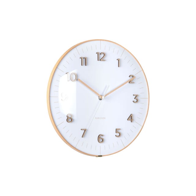 Karlsson Wandklok Esencia Dome - Wit - Ø30cm - Wandklok Modern