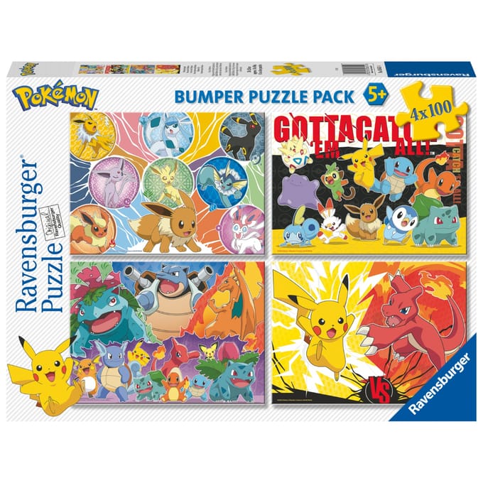 Ravensburger - Puzzel Pokémon 4 in 1 - 100 stukjes (6036514)