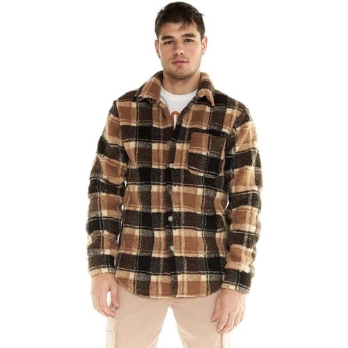 Onderhemd Leone 1947 Man Jacket Sherpa Buttons Shades