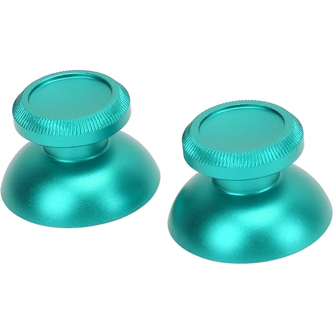 2 PCS Capuchons de joystick en alliage d'aluminium, poignées de joystick de pouce de remplacement, accessoires pour console de jeu