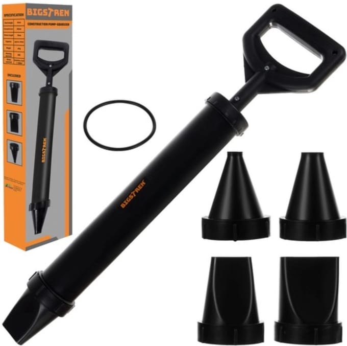 Constructie Handpomp voor mortels – 850 ml – Inclusief 4 Spuitmondjes