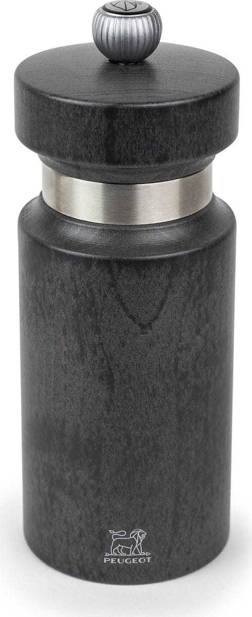 Peugeot Royan Pepermolen 14 cm - Metaalgrijs - Beukenhout