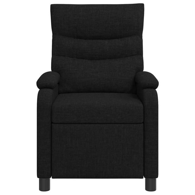 vidaXL - Recliner - Zwart - Stof