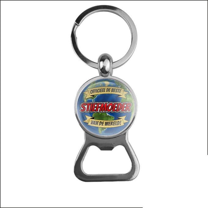 Bieropener Glas - Officieel De Beste Stiefmoeder Van De Wereld