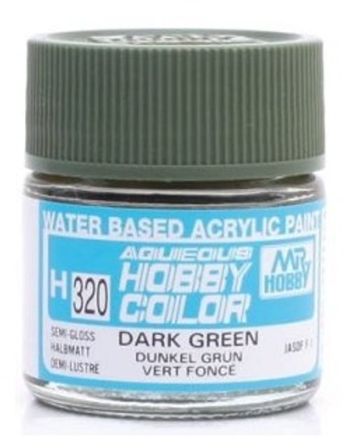 Gunze H-320 - Dark Green - Mr. Hobby Aqueous Modelbouwverf 10ml