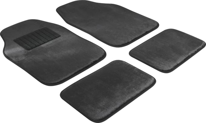 Walser Auto tapijt - 4 delen - zwart