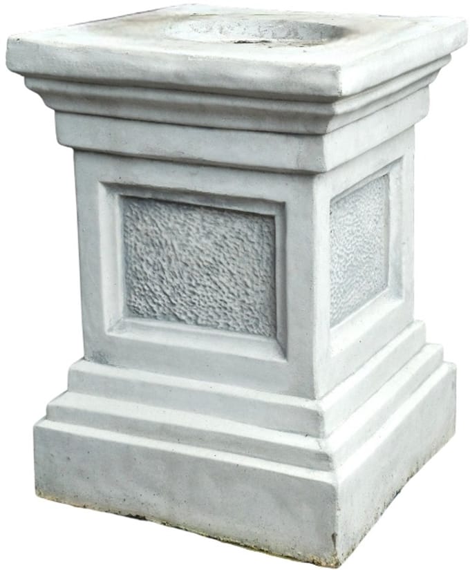 Sokkel - steen - 60 cm - klassiek witte afwerking - massief